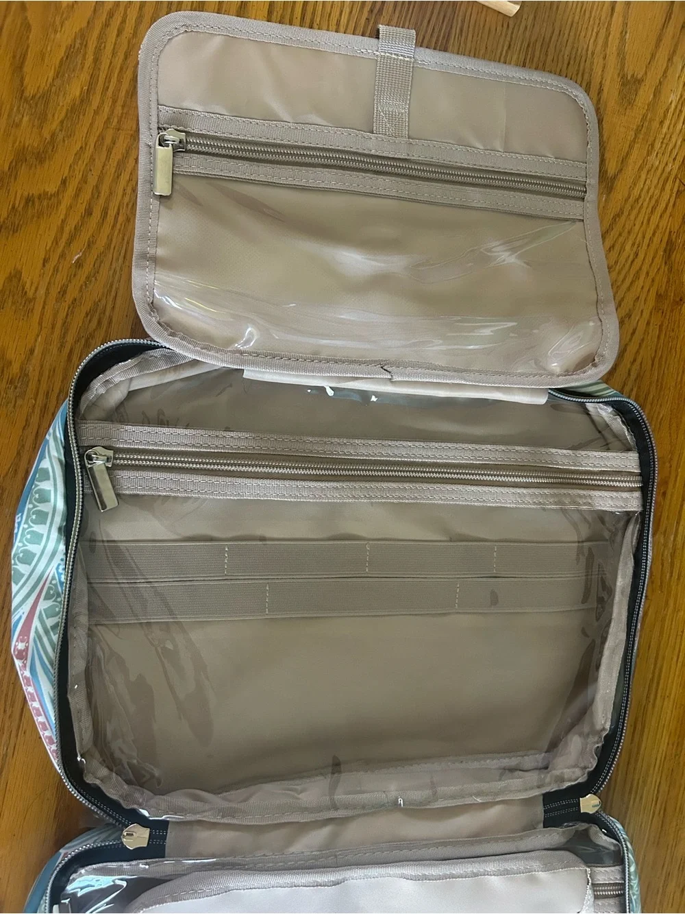 NWT Quilted Paisley Travel Organizer - Blue, Teal, & Pink